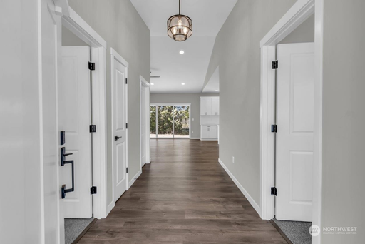 Hallway at a home in Trotter Down Estates in Washington State