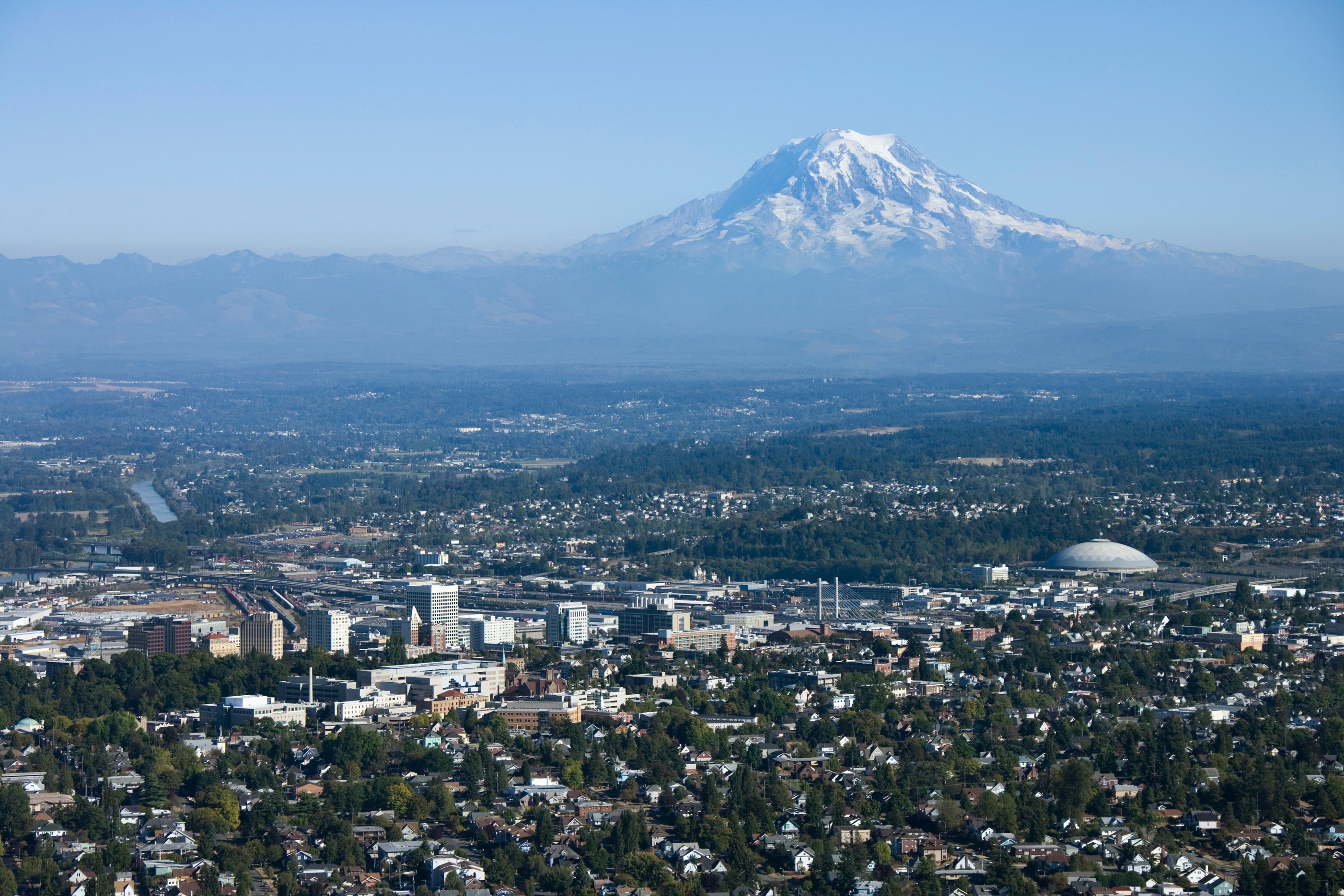 Close Up View of Mount Rainier in Washington State